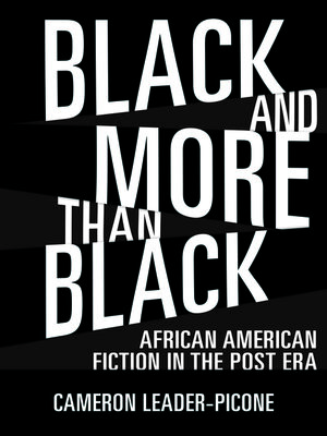 cover image of Black and More than Black